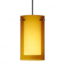 Besa Lighting 1XT-G44007-BK - Besa Pendant Pahu 4, Black Finish, Transparent Armagnac/Opal 1x35W MAX GY6.35 Base