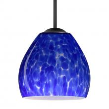 Besa Lighting B-412286-BK - Besa Bolla Pendant For Multiport Canopy Black Blue Cloud 1x50W MAX E12 Base