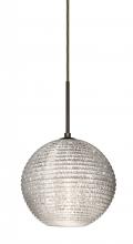 Besa Lighting J-4616GL-LED-BR - Besa Kristall 8 Pendant For Multiport Canopy Bronze Glitter 1x9W LED