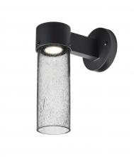 Besa Lighting JUNI10CL-WALL-LED-BK - Besa, Juni 10 Outdoor Sconce, Clear Bubble, Black Finish, 1x4W LED