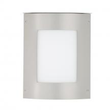 Besa Lighting MOTO11SQ-WA-LED-SL - Besa Outdoor Moto 11 Square Silver White Acrylic 1x5W LED