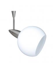 Besa Lighting SP-155907-06-SN - Besa Spotlight With 6" Stem Palla 3 Satin Nickel Opal Matte 1x35W Halogen Mr11