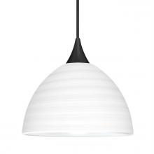 Besa Lighting XP-4679KR-BK - Besa Pendant Brella, Black Finish, Chalk 1x50W MAX GY6.35 Base