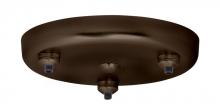 Besa Lighting T23XQ-BR - Besa 3-Light Round Canopy Bronze