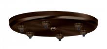 Besa Lighting T26XQ-BR - Besa 6-Light Round Canopy Bronze