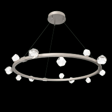 Hammerton CHB0070-40-BS-CZ-CA1-L3 - Stella Ring Chandelier 42"