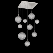 Hammerton CHB0092-09-BS-S-C01-L3 - Gaia Square 9pc Multi-Pendant