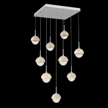 Hammerton CHB0093-09-CS-TC-C01-L3 - Cabochon Square Pendant Chandelier