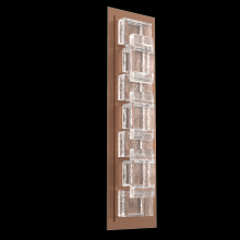 Hammerton IDB0087-01-BB-TE-L2 - Tetro Indoor Sconce Medium - Novel Brass - Cast Glass - Clear