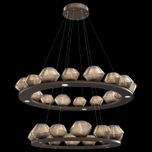 Hammerton CHB0089-2B-BB-A-CA1-L1 - Mesa 36" & 48" Two-Tier Ring-Burnished Bronze