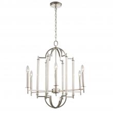 Kalco 512972PN - Provence 6 Light Chandelier