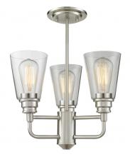 ECOM Only 428SF-BN - 3 Light Semi Flush Mount