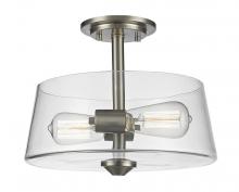 ECOM Only 428SF2-BN - 2 Light Semi Flush Mount