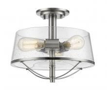 ECOM Only 444SF-BN - 3 Light Semi Flush Mount