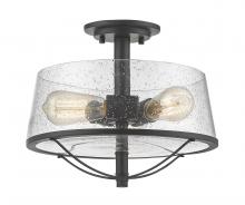 ECOM Only 444SF-BRZ - 3 Light Semi Flush Mount