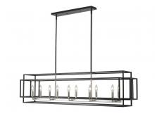 ECOM Only 454-54L-BK-BN - 10 Light Linear Chandelier