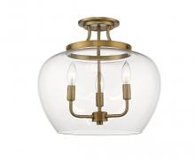 ECOM Only 473SF-OBR - 3 Light Semi Flush Mount