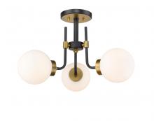 ECOM Only 477-3SF-MB-OBR - 3 Light Semi Flush Mount