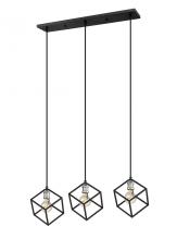 ECOM Only 478-3L-MB-BN - 3 Light Linear Chandelier