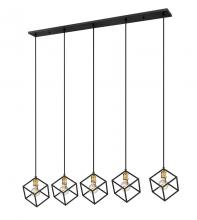 ECOM Only 478-5L-BRZ-OBR - 5 Light Linear Chandelier