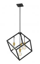 ECOM Only 478P24-BRZ-OBR - 4 Light Chandelier