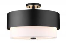 ECOM Only 495SF18-MB - 3 Light Semi Flush Mount