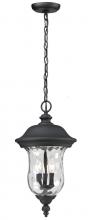 ECOM Only 533CHB-BK - 3 Light Outdoor Chain Mount Ceiling Fixture