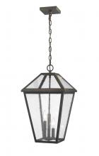 ECOM Only 579CHXL-ORB - 3 Light Outdoor Chain Mount Ceiling Fixture