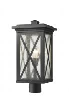 Z-Lite 583PHBR-BK - 1 Light Outdoor Post Mount Fixture