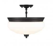 ECOM Only 721SF-MB - 3 Light Semi Flush Mount