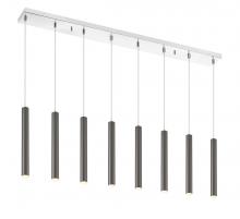 ECOM Only 917MP12-PBL-LED-8LCH - 8 Light Linear Chandelier