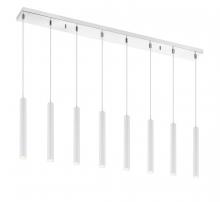 ECOM Only 917MP12-WH-LED-8LCH - 8 Light Linear Chandelier