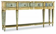 Hooker Furniture 3008-85003 - 3-Drawer Antique Mirror & Gold Thin Console