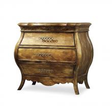 Hooker Furniture 3016-90217 - Small Three Drawer Bombe Nightstand-Bling