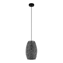 Eglo 43391A - Riyadh - Pendant - Metal Antique Black Shade 1-60W