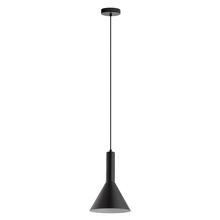 Eglo 62992A - 1x60W Mini Pendant w/ Black exterior and White interior finish