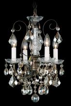 Schonbek 1870 3648-211S - New Orleans 4 Light 120V Chandelier in Aurelia with Clear Crystals from Swarovski