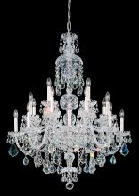 Schonbek 1870 6860-211H - Olde World 25 Light 120V Chandelier in Aurelia with Heritage Handcut Crystal