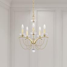 Schonbek 1870 BC7105N-06PBZ - Priscilla 5 Light 120V Chandelier in White with Bronze Pearl