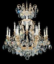 Schonbek 1870 3772-76S - Renaissance 13 Light 120V Chandelier in Heirloom Bronze with Crystals from Swarovski®