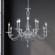 Schonbek 1870 S9235-702O - Habsburg 12 Light 120V Chandelier in Polished Chrome with Optic Crystal