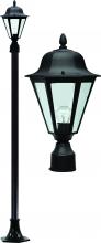 Dabmar GM1302-B - DANIELLA POST LIGHT FIX W/ CLEAR GLASS 26W DL-S26-GU24