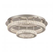 PLC Lighting 90076PC - Equis Led 2-Ring Round Ceiling Lite