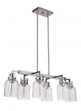 Craftmade 53676-BNK - Foxwood 6 Light Island in Brushed Polished Nickel