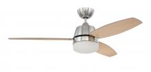 Craftmade BEL52BNK3-LED - 52" Beltre in Brushed Polished Nickel w/ Brushed Nickel/Maple Blades