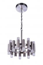 Craftmade 57516-BNK-LED - Simple Lux 16 Light LED Chandelier in Brushed Polished Nickel