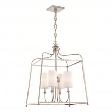 Crystorama 2244-PN - Libby Langdon Sylvan 4 Light Polished Nickel Chandelier