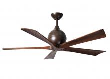 Matthews Fan Company IR5-TB-WA-52 - Irene-5 five-blade paddle fan in Textured Bronze finish with 52" solid walnut tone blades.