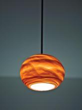 WPT Design ROSE-GL-AM-BZ-15 - Rose Globe -Pendant - Incandescent 15" OA Drop-Amber