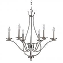 Acclaim Lighting IN11250SN - Genevieve Indoor 6-Light Chandelier In Satin Nickel